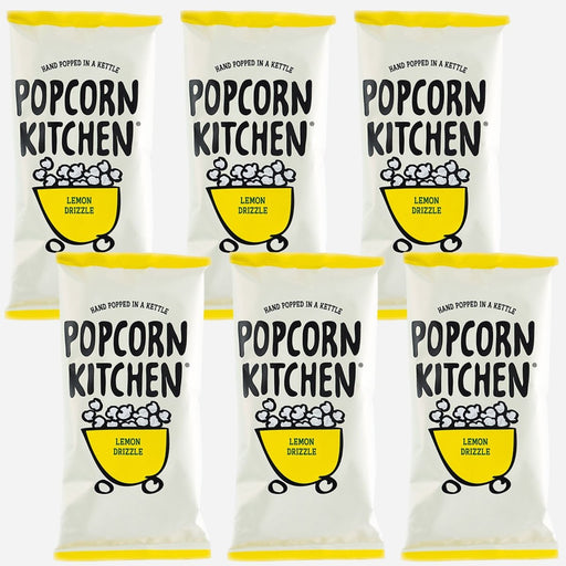 Treat Sharing Bag - Lemon Drizzle Popcorn 100g x 6 - Popcorn Kitchen