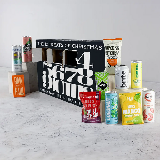 12 Treats of Christmas, Soft Drinks and Snacks Gift Box