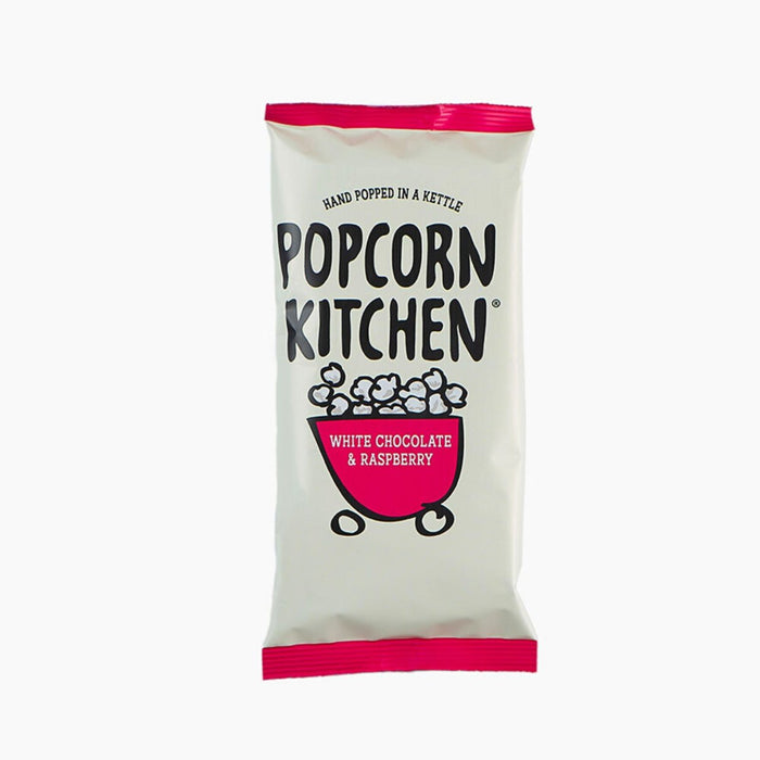 Treat Sharing Bag - White Chocolate & Raspberry Popcorn 100g x 6 - Popcorn Kitchen