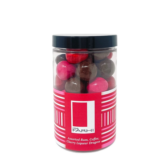 Assorted Rum, Coffee and Cherry Liqueur Dragees, Palm Oil Free, 300g - Rita Farhi