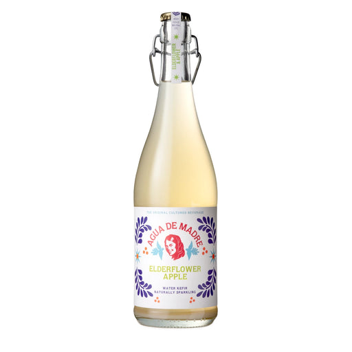 Agua de Madre - Elderflower & Apple Water Kefir 6 x 75cl Bottles