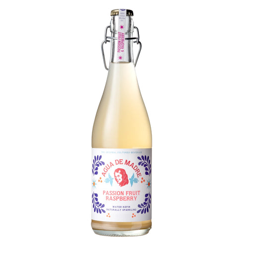 Agua de Madre - Passionfruit & Raspberry Water Kefir 6 x 75cl Bottles