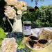 Frutteto Italia - Organic Blueberry Jam 250g with fresh blueberries, flowers and bread