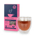 HotTea Mama - Organic The Final Push Raspberry Leaf Tea 20g next to a glass mug