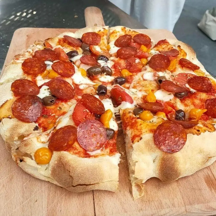 Pizza Topped With Properoni