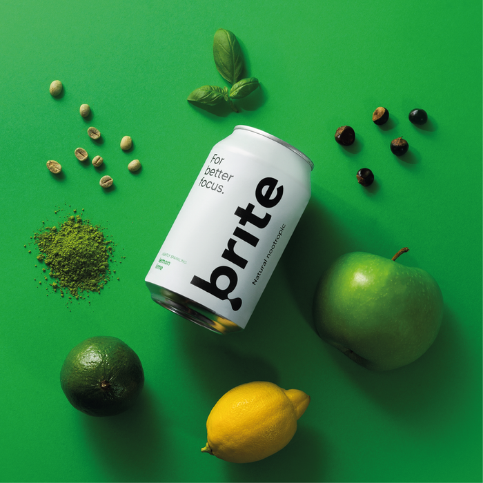 Brite Drinks - Lemon Lime Natural Nootropic Drink 330ml Lifestyle