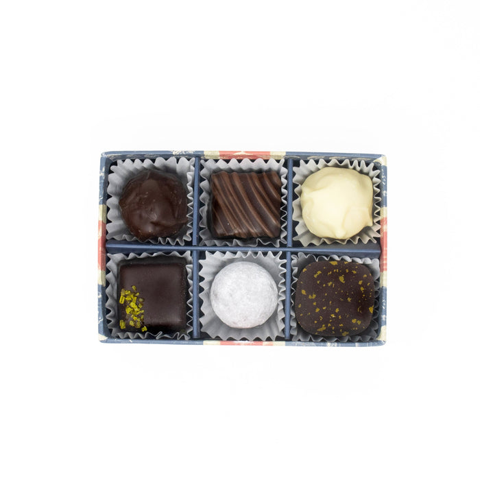 Mini Union Jack Chocolate and Truffle Collection  - Limited Edition 6pc - Rococo Chocolates