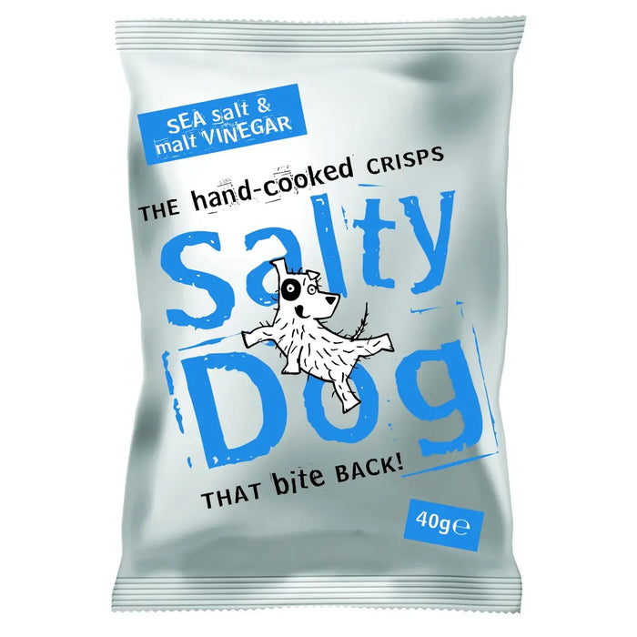 Salty Dog - Sea Salt & Malt Vinegar Crisps 40g