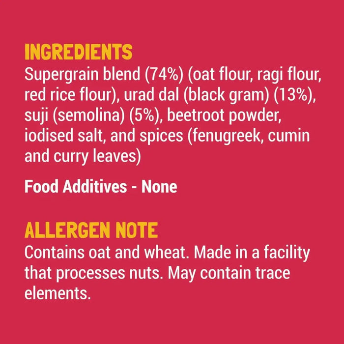 Slurrp Farm Beetroot Multigrain Millet Dosa Mix 150g Ingredients