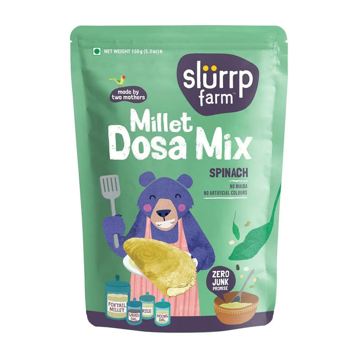 Slurrp Farm Spinach Multigrain Millet Dosa Mix 150g