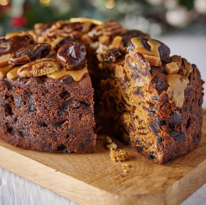 Spiced Rum, Date & Caramel Cake- Round - The Original Cake Company