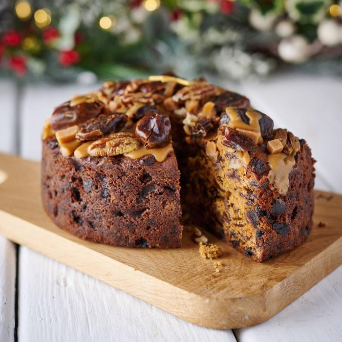 Spiced Rum, Date & Caramel Cake- Round - The Original Cake Company