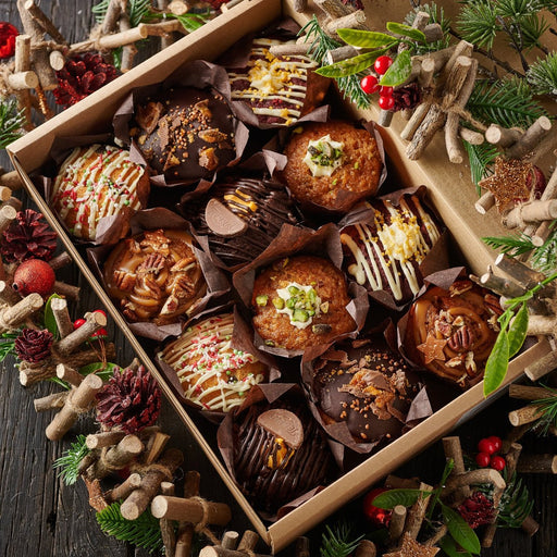 Winter Muffin Selection – 12 Festive Flavours - The Original Cake Company