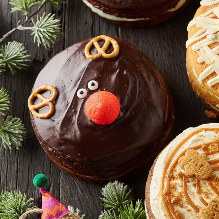 Festive Chocolate Rudolph Cake - The Original Cake Company