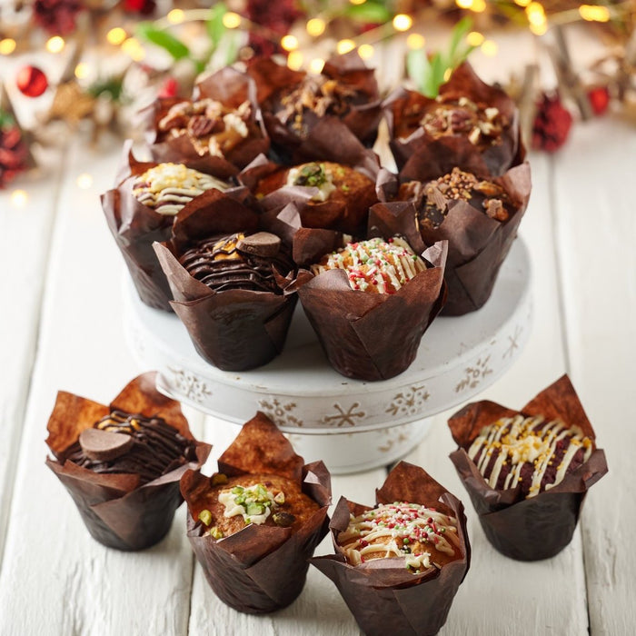 Winter Muffin Selection – 12 Festive Flavours - The Original Cake Company