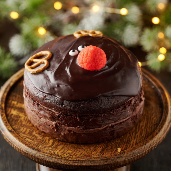 Festive Chocolate Rudolph Cake - The Original Cake Company