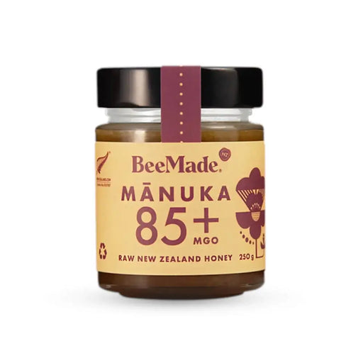 BeeMade Harvest Mànuka Honey MGO 85+ 250g single jar