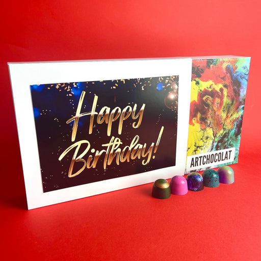 Happy Birthday Chocolate Selection Box - 24 Chocolates - ArtChocolat