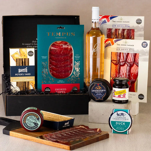 Rose Wine, Snacks, Cheese and Charcuterie Hamper