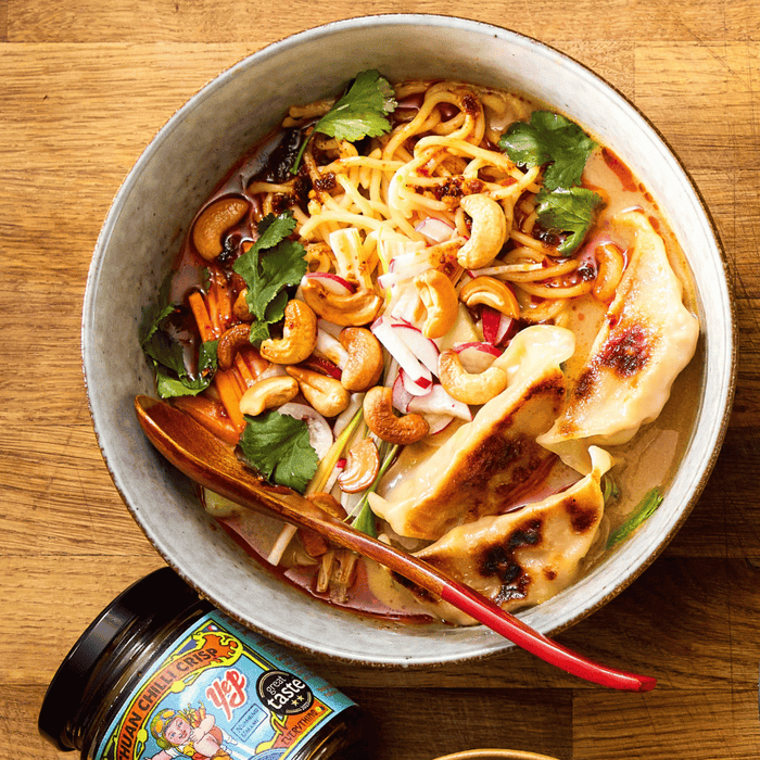 Gyoza Recipe Kit Pak Choi Ramen Noodles with Carrot and Radish Salad Serves 2 Created by MasterChef Finalist Chef Omar Foster - Chefs For Foodies