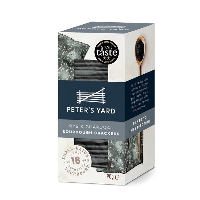 Peter's Yard - Sourdough Crispbread Charcoal & Rye Mini 12 x 90g-1